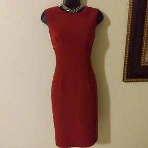 kasper women red dress 8p
